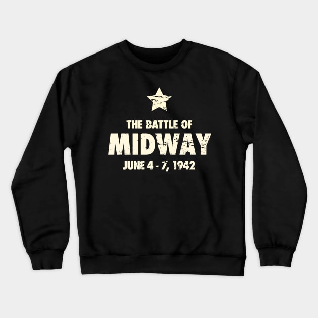 Battle Of Midway - World War 2 / WWII Crewneck Sweatshirt by Wizardmode